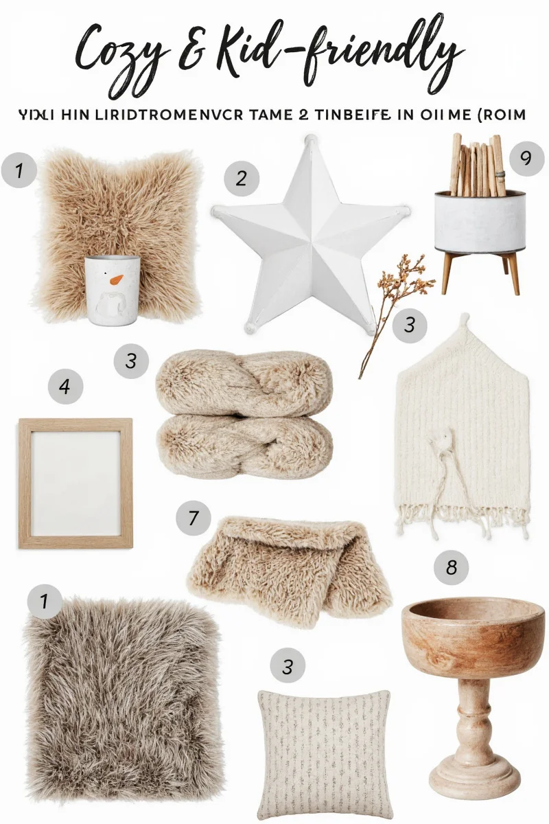 cozy kid friendly your ultimate winter mood board for family friendly home decor
