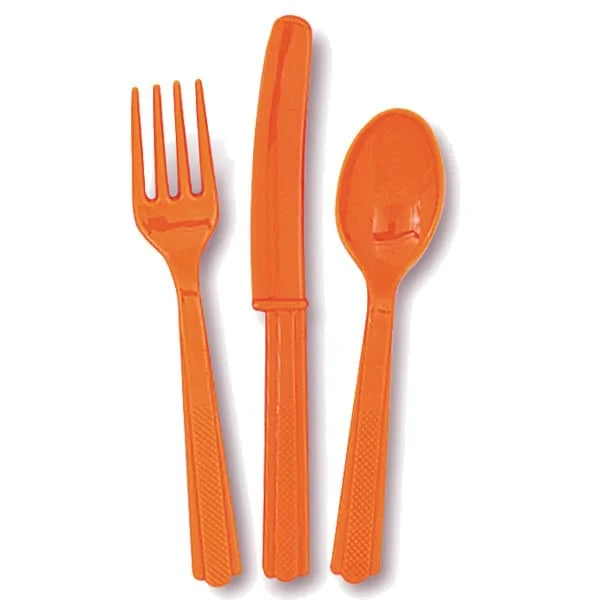 

Disposable Composatble Biodegradable Pla Tableware Spoon Knife Fork Cultery Set, Customized color