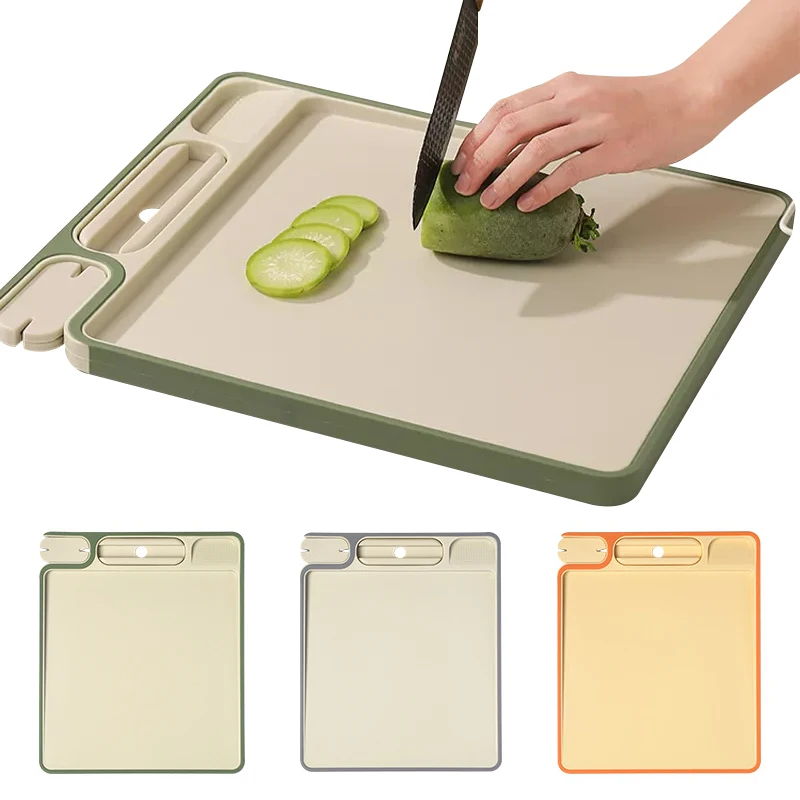 

Multifunctional anti-dumping chopping board household plastic cutting board