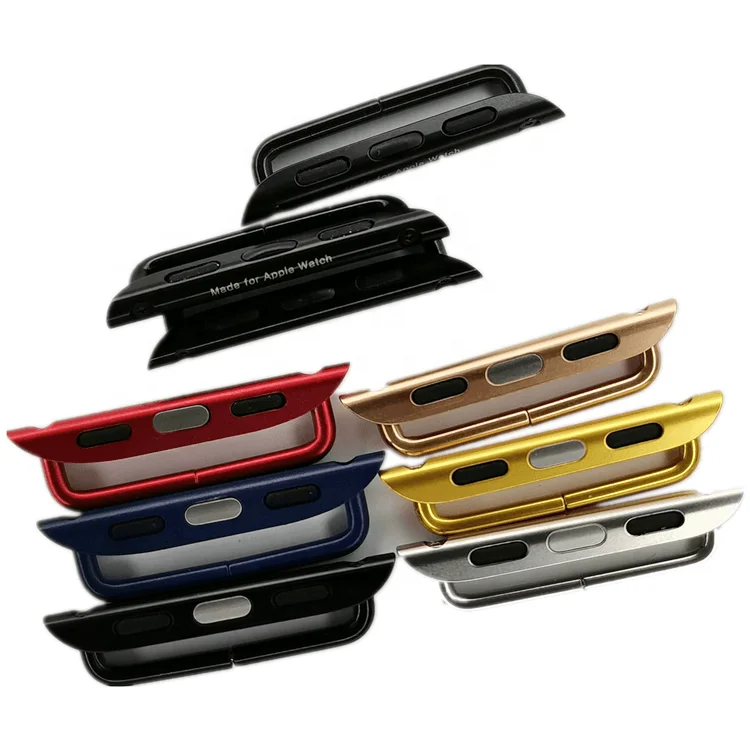 

Apple watch stainless steel strap adapter replaceable connector strap replacement tool for Apple watch Se / 6 / 5 / 4 / 3 / 2 /, Silver/ black/gold/ rose gold. can be customized in more colors