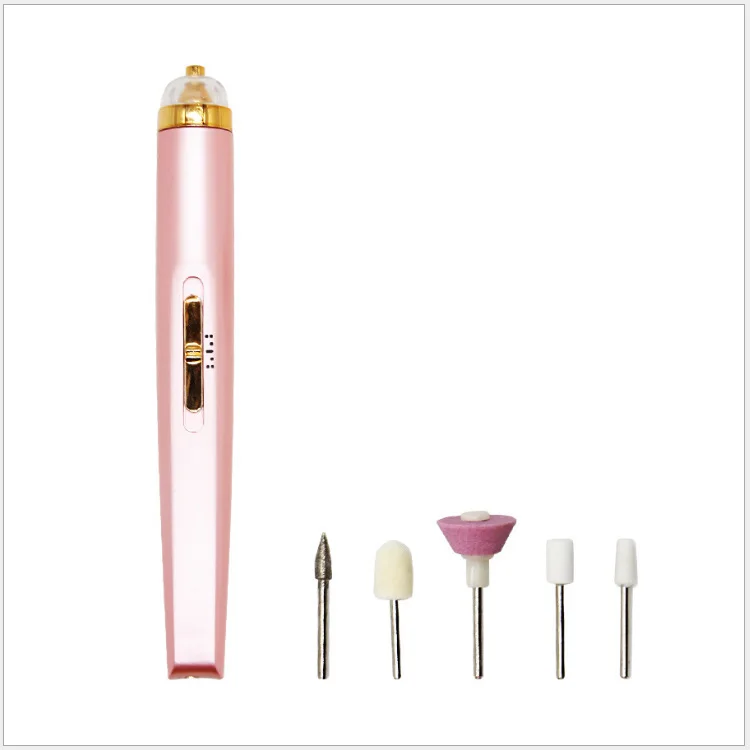 

5 In 1 Electric Polisher Set Nail File Drill Nail Art Tool, Pink