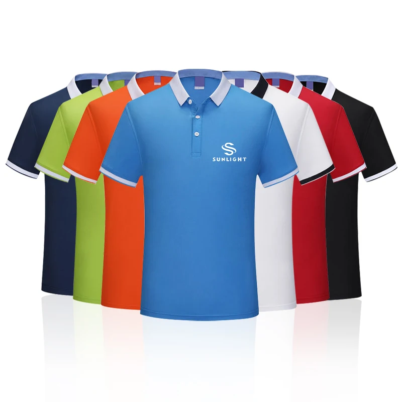 

Hot Selling Design Wholesale Logo Polyester Solid Color Uniform Golf Shirts Camiseta short Sleeve Polo t-shirt For Men