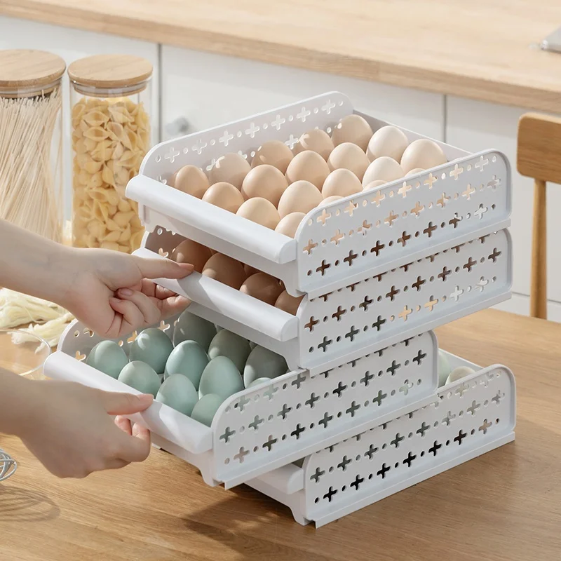 

20 Grid Egg Tray Holder Storage Box Refrigerator Egg Storage Container