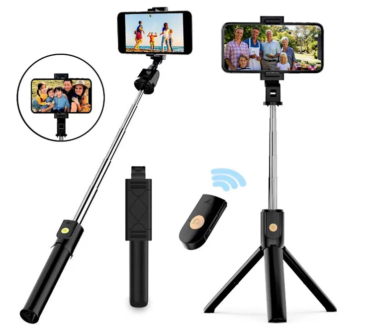 

Adjustable Wireless Flexible Selfie Stick Foldable Mini Tripod Phone Self Stick Monopod With wireless Remote Control For IOS