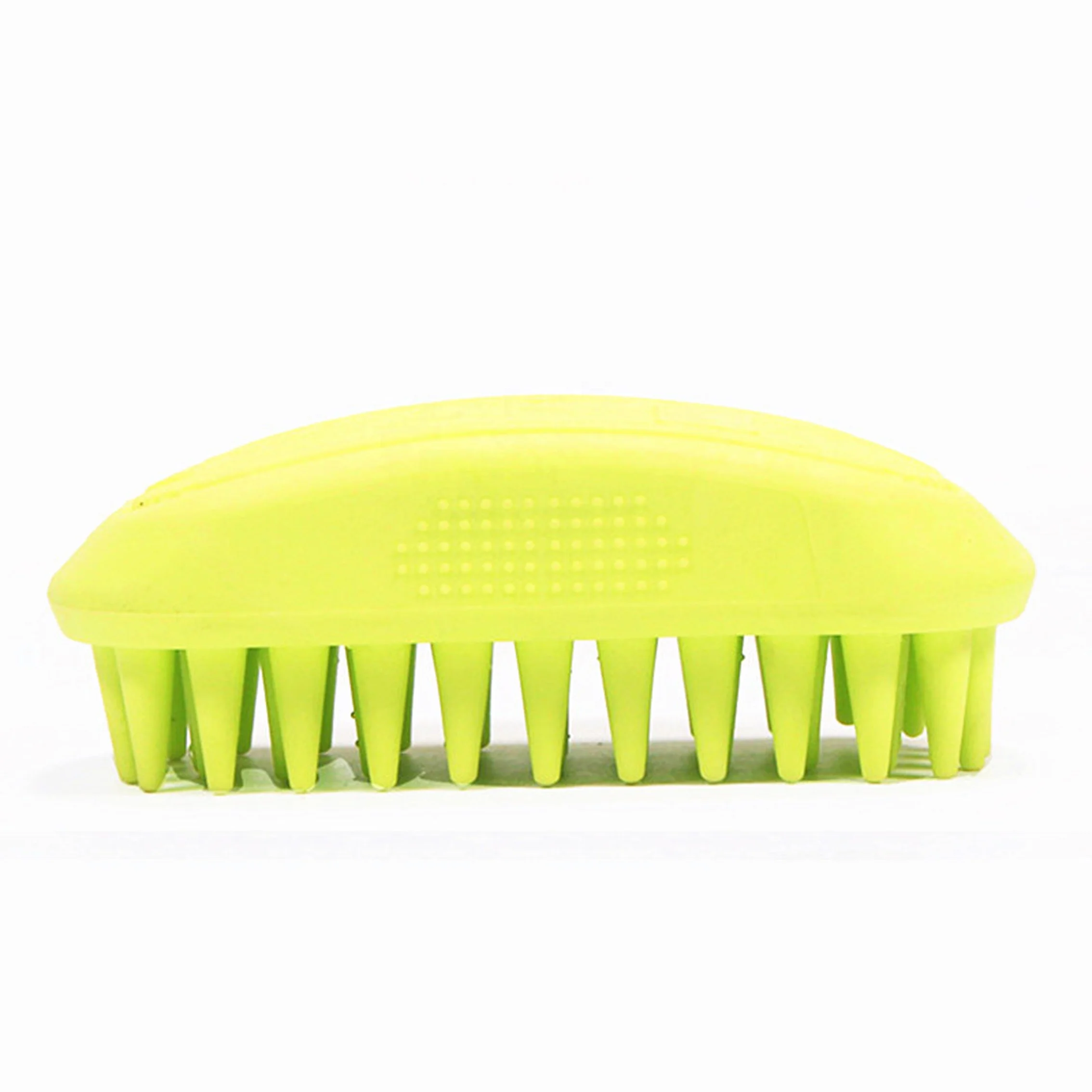 

Manual Soft Colorful Anti-skid Silicone Pet Brush for Dog and Cat Grooming Brush, Green