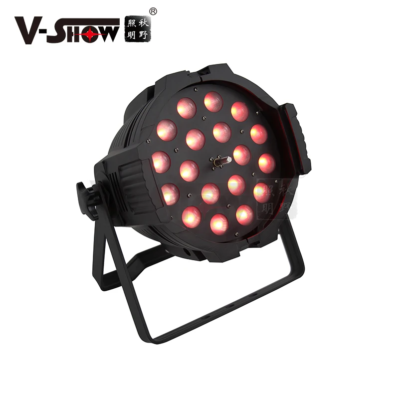 

Led stage lamps 18x18w RGBWAUV 6in1 par led rgbw zoom light led mini par lights 18pcs led disco strobe lighting