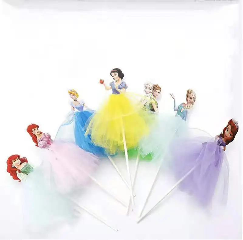 

Design Wholesale Cartoon 7 Princess Cake Top Birthday Wedding Decor for Wonderful Party Decor