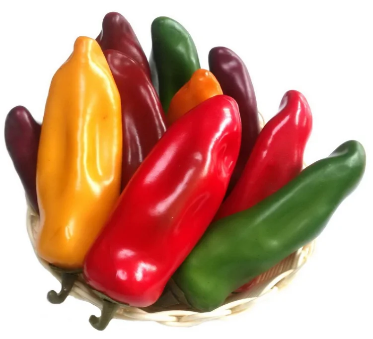 

Artificial Lifelike Chili Fake Pepper Vegetable Decoration for Home Kitchen Party Food, Artificial vegetable