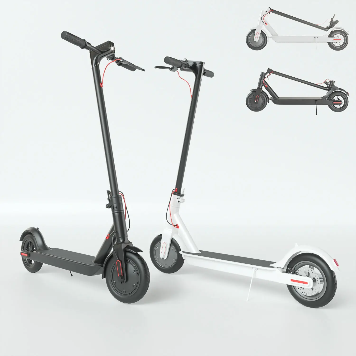 

China Hot Sales 8.5 Inch 250/350W Electric Scooter Wide Wheel With Seat For Adults