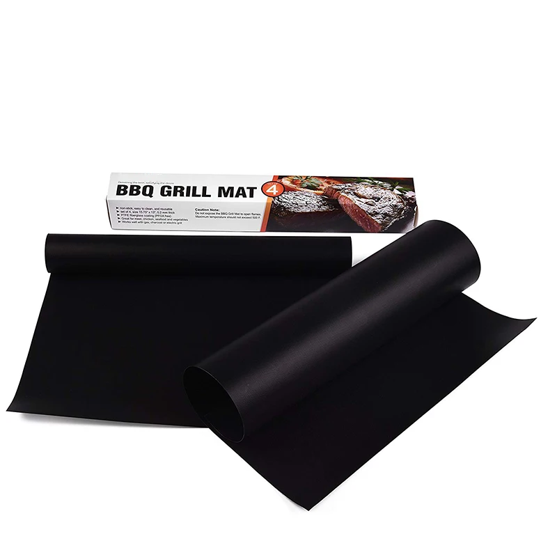 

BBQ Accessories 0.2/0.3/0.4mm Thickness Heat Resistant Food Grade PTFE BBQ Grill Mat