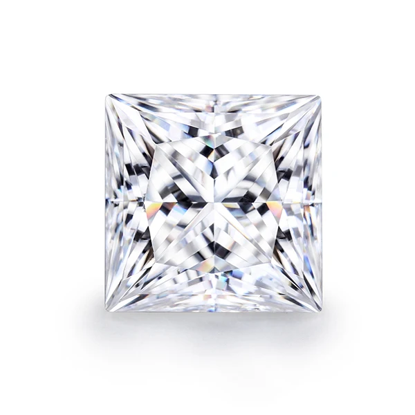 

Starsgem top quality super white DEF 6x6mm princess cut loose moissanite diamond