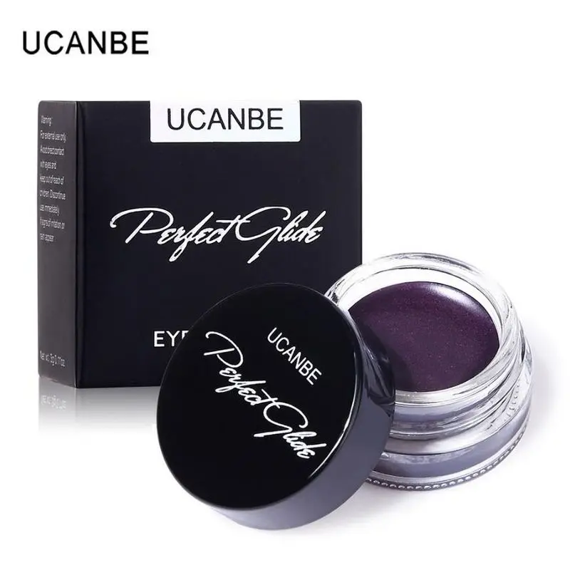 

UCANBE 4 Colors Gel Eyeliner Makeup Shimmer Matte Black Brown Eye Liner Cream Eyes Makeup Long Lasting Waterproof eyeliner gel