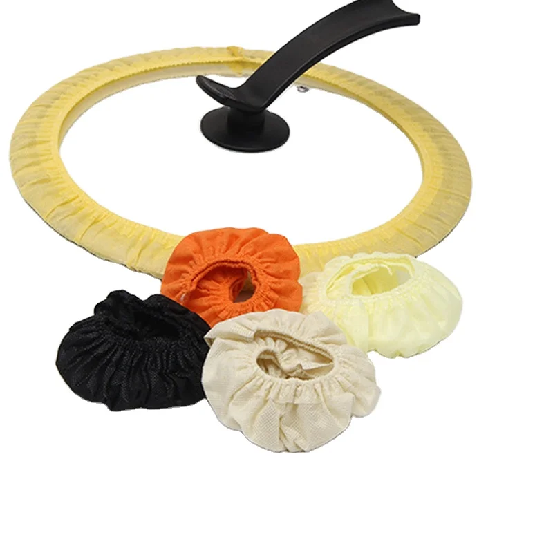 

Factory Direct Supply Non-Slip Glass Pot Lid Spring Button Elastic Non-Woven Fabric Round Dust Cover Non Woven Bag Roll, 8colors