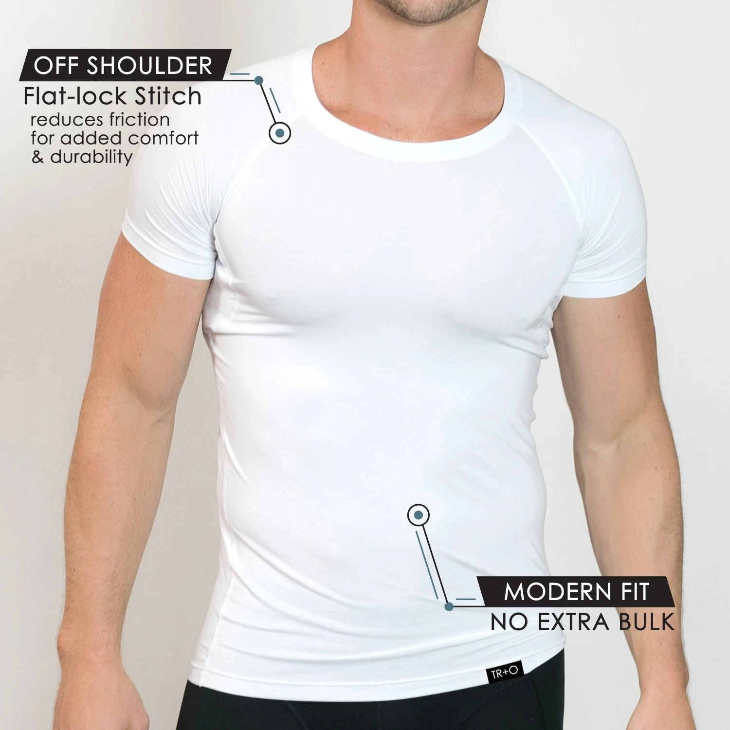 

Men's short-sleeved modal sweatproof anti sweat t shirt against underarm sweat proof undershirt plus size plain t-shirts