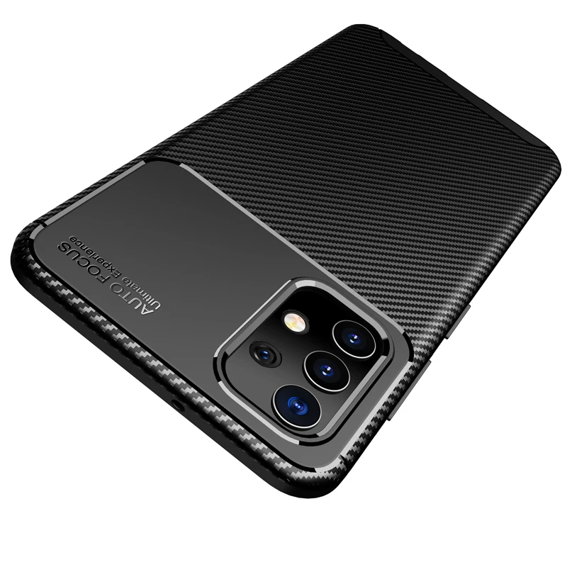 

Shockproof Beetle Carbon Fiber TPU Phone Case For Samsung A32 A52 A72 4G 5G A02 Xcover 5, Black,blue,brown