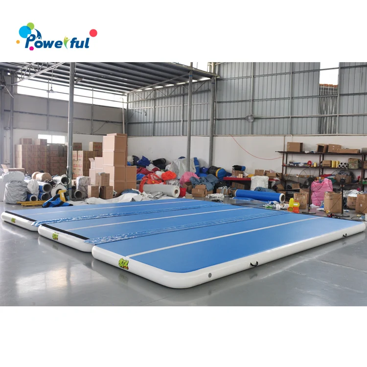 Combined large 18m inflatable airtrack exercise mat