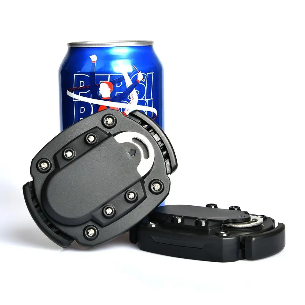 

HOBASIS Go Swing Can Opener - Smooth Edge Manual Opener Bar Tool Professional Safety Effortless Topless Can Bottle Opene, Black/sliver