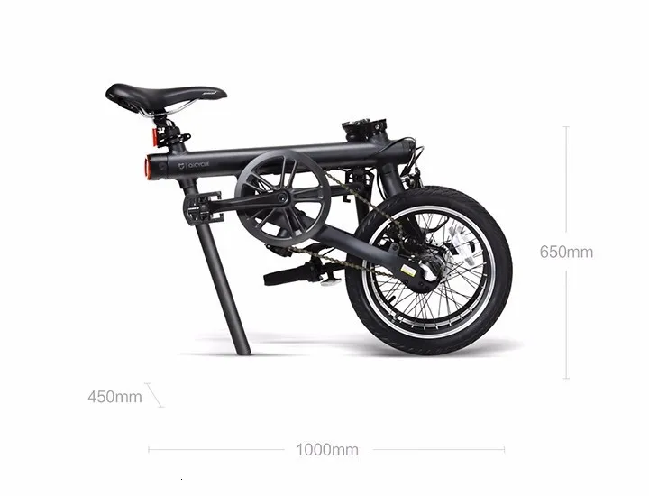 Mi qicycle smart electric bicycles sport portable e-bike 16 foldable pedelec electric assisted bicycle xiomi qicycle bicycle