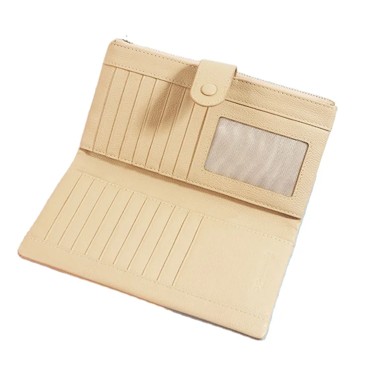 

2021 hot sale new design long zip pocket multi card slot purse women wallets, Customized color