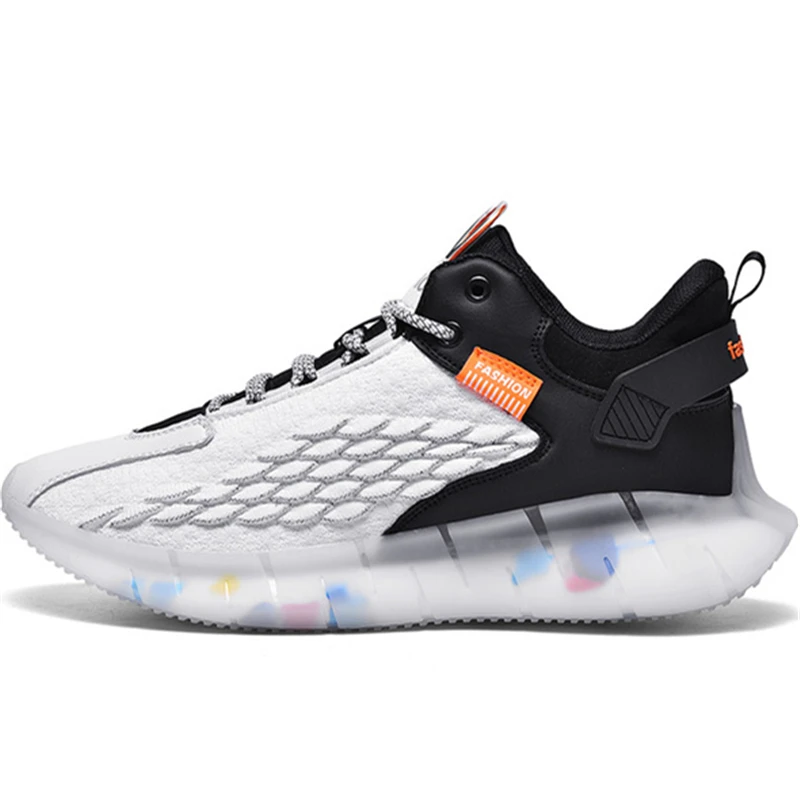 

Dropshipping Rubber Cushioning Platform Running Shoes Hombre Men Trainers Mesh Sports Shoes for Male Chunky Sneakers Breathable