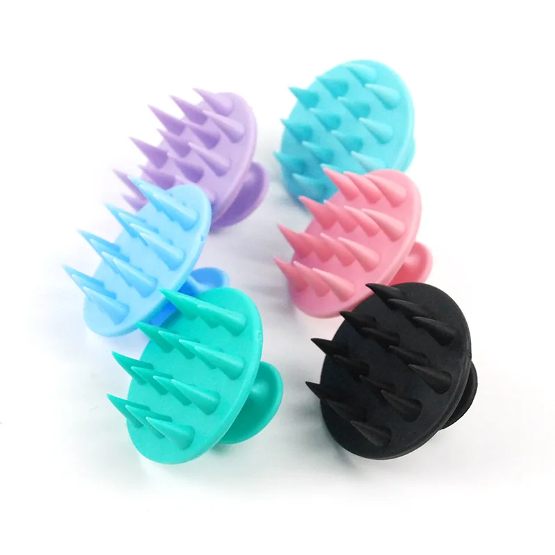 

Silicone Shampoo Brush Massage Tool Hairdressing Shunfa Shampoo Comb Scalp Massage Comb Adult Beauty Beauty Tool, 6 colors