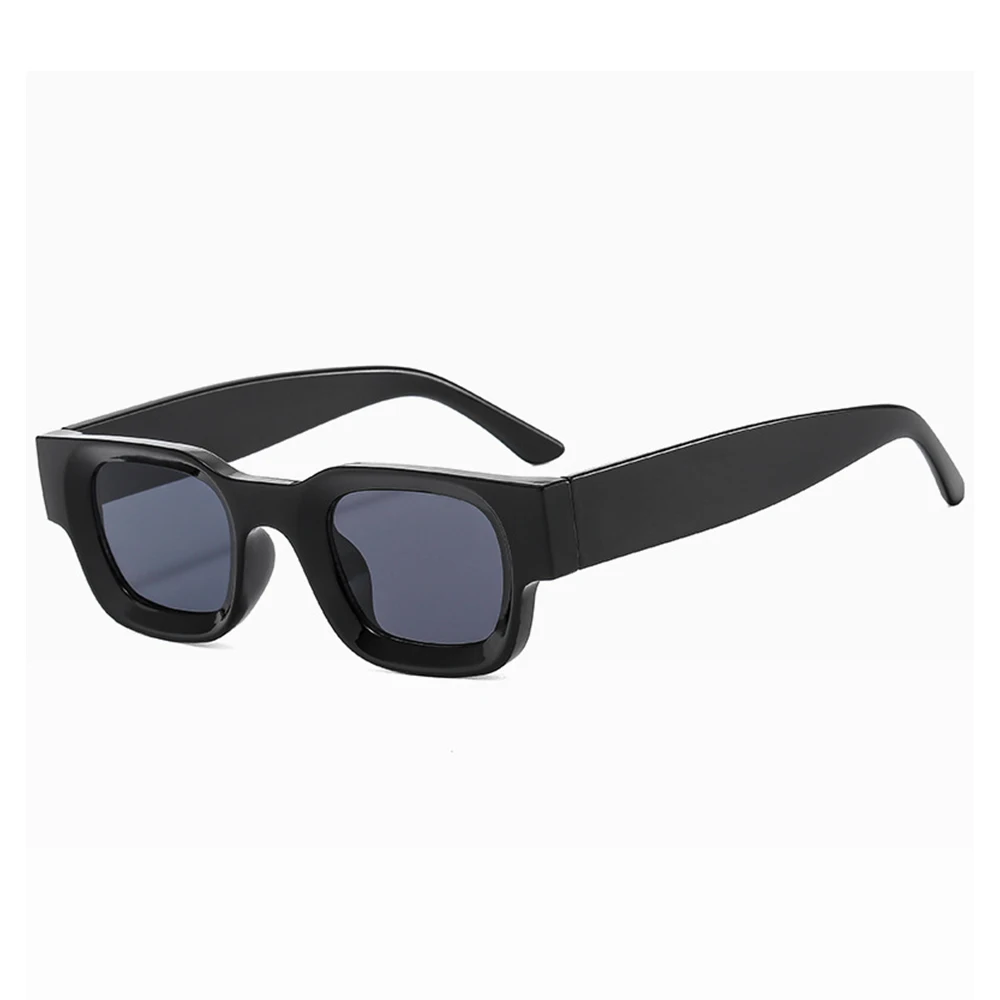 

Sparloo 10661 UV400 protection small rectangle custom black sunglasses adult men