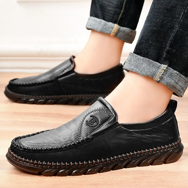 

2168 Formal Leather thick-soled shoes men's casual shoes high quality loffer shoes men Loafers