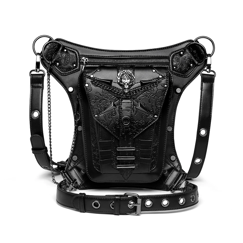 

Fanny pack multiback steampunk chain package out of the motorcycle sacs a main cuir purses waist shoulder cross body bags