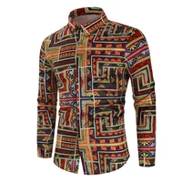 

Wholesale 2020 Casual Party Wear Printed Tropical Long Sleeve Hawaiian Floral Shirts For Men