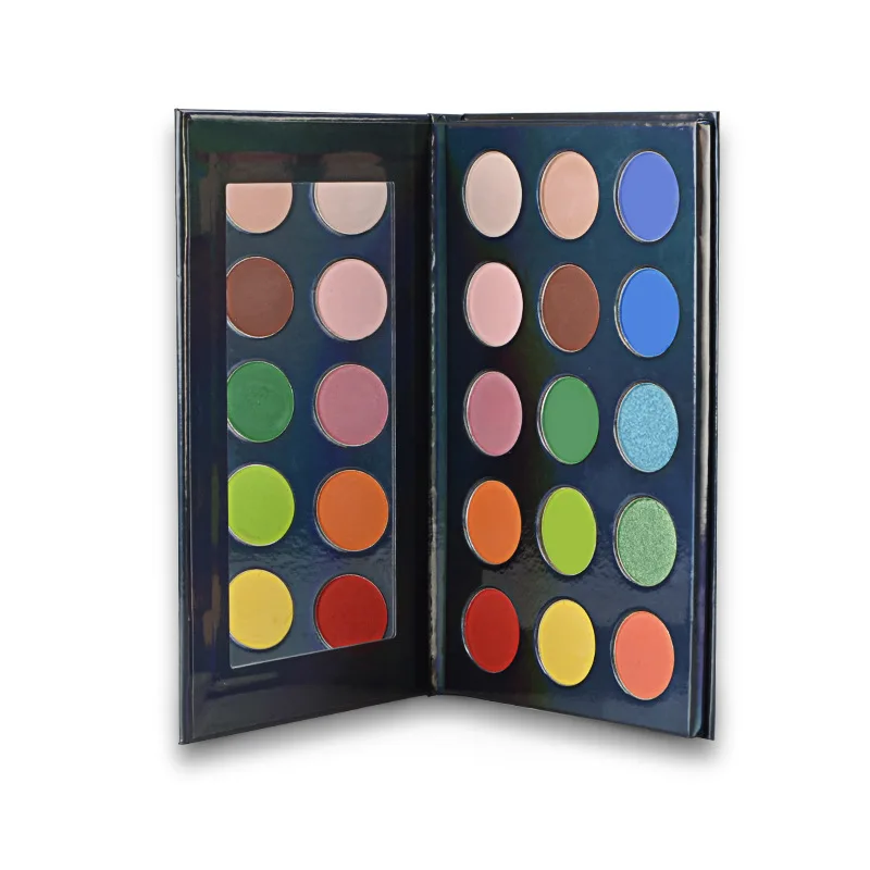 

Low MOQ 15 Colors Eyeshadow Palette Vegan Pressed Eyeshadow Custom Logo Eyeshadow Palette