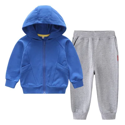 

New Unisex Wholesale Fall Kids Clothing 100% Cotton 2 Piece Sets girls Kids Hoody Set