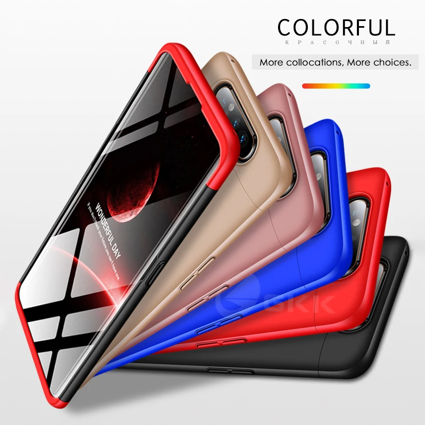 

Cases for Samsung Galaxy A80 Case 360 Full Protection Anti-knock Hard Cover Phone Shell Case GKK Original, 9 colors