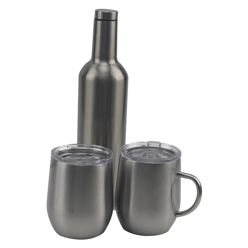 High Quality 25oz Stainless Steel Wine Bottle 750ml Double Wall Vacuum