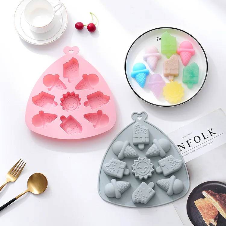 

Factory direct sale silicone 9-cell ice box mold