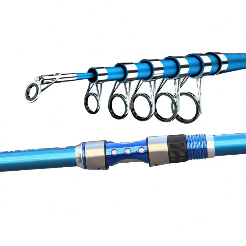 

Portable Bamboo Fishing Rods, Blue