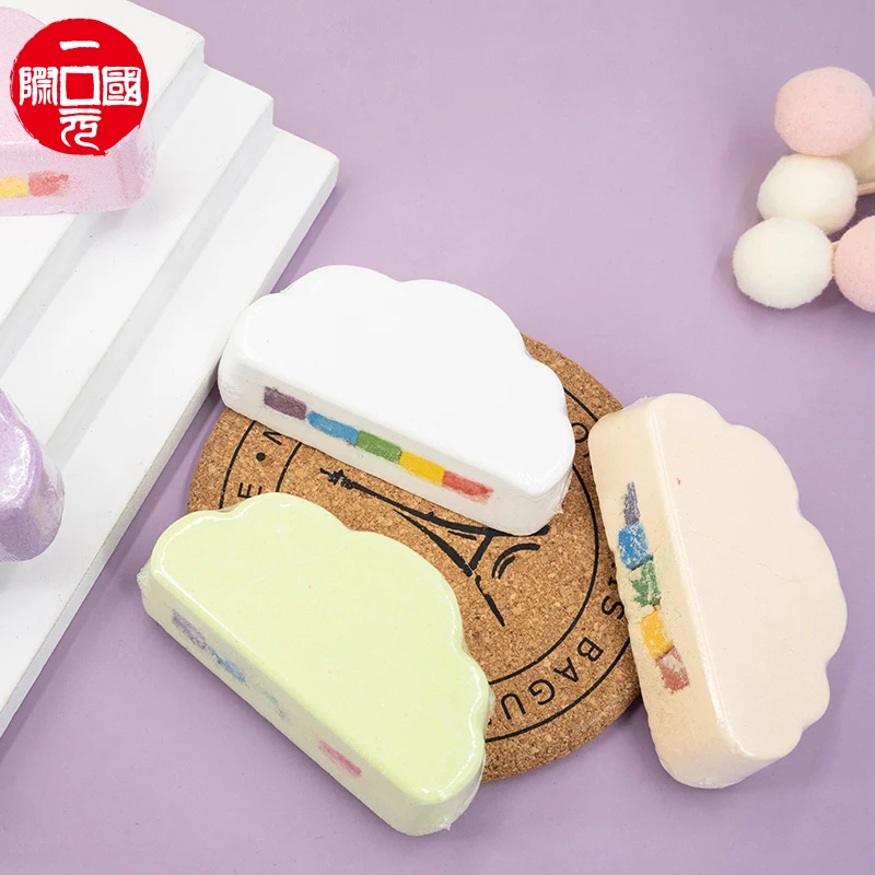 

Factory supplies new rainbow cloud bath bomb colorful