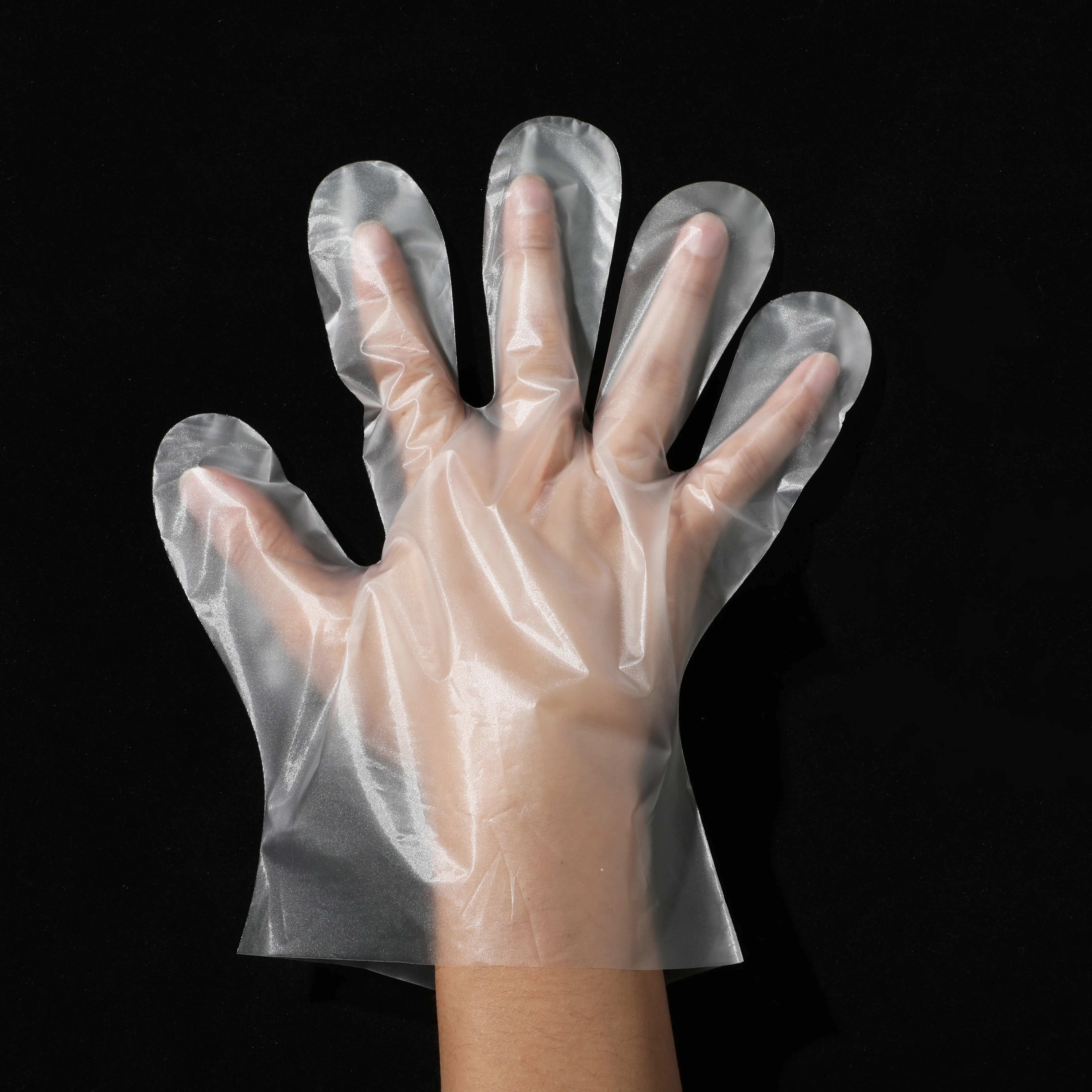pe plastic gloves transparent tpe cpe disposable gloves
