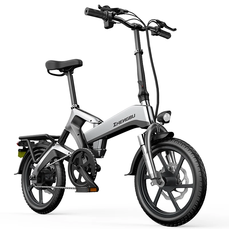 

Zhengbu K6 Magnesium alloy16'' Folding ebike 400W 10.4Ah 48V foldable e-bike electric bike bicycle