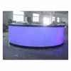 Elegant Multifunctional Nightclub Home Hotel Night Club LED Furniture Bar Counter Plexiglass Commercial Circle Bar Counter
