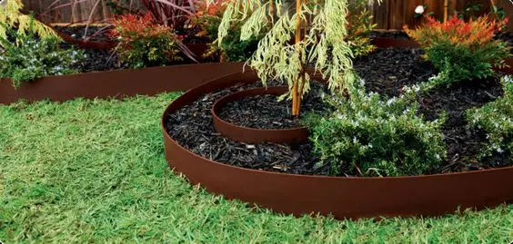 Rust Metal Flexible Lawn Border Edging Garden For Landscape - Buy