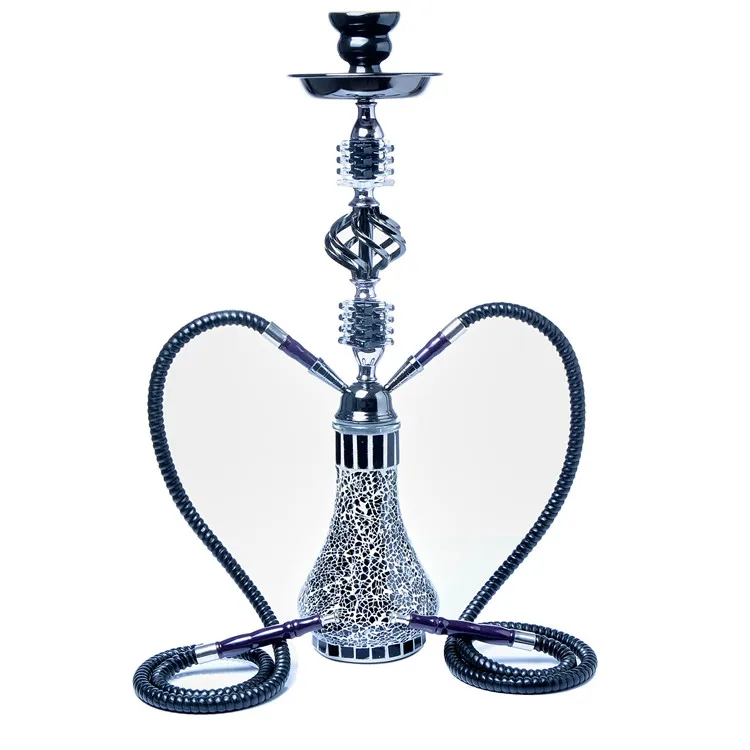

2020 hot selling latest new design wholesale price glass shisha hookah, Black