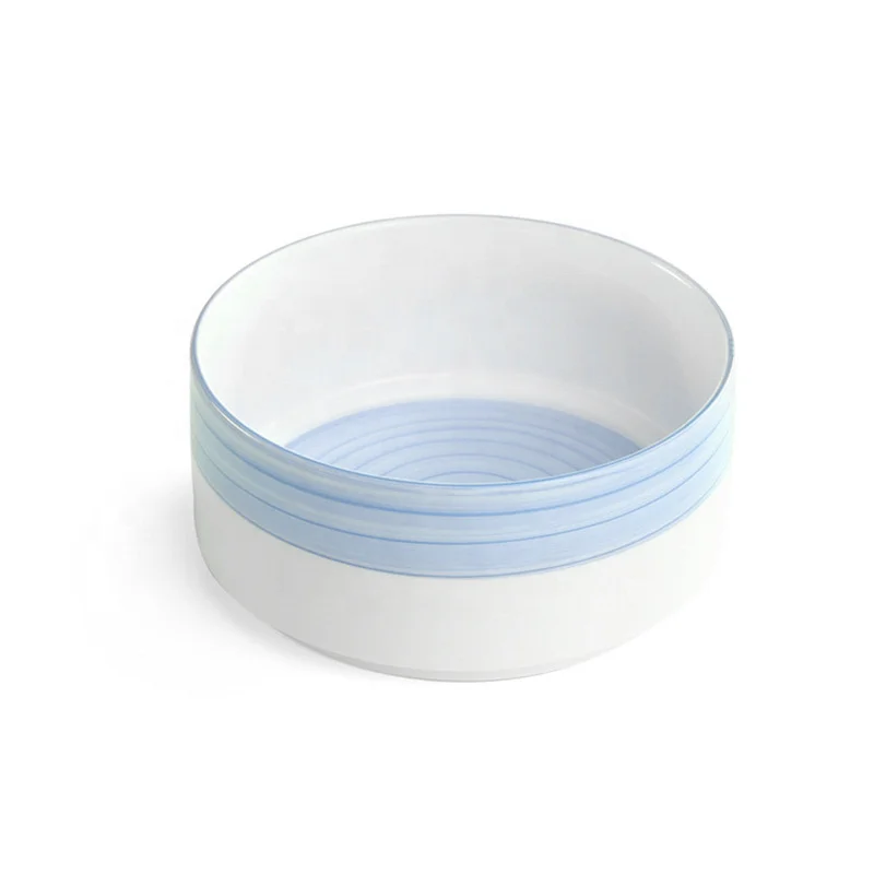 

Porcelain Dishes wholesale kitchen plates Sets Good Quality dinner sets blue and white salad bowls, Light blue