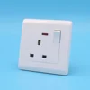 Gahana wall 13A multi wall switch outlet Bristal Focus socket