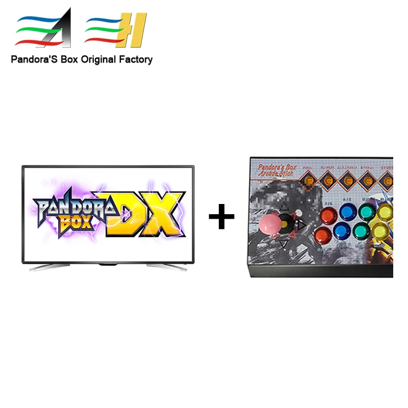 

1Pcs Classic Arcade 4 Players Pandora Box Treasure 3D Game List Desktop Arcade Machine With Double Joystick