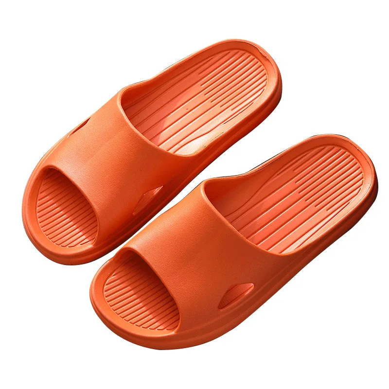 

Bathroom Non-slip Slippers Fashion Thick Sole Soft EVA Indoor Slide Sandals Casual Beach Unisex Platform Men Women Home Shoes, Black, light blue, orange, light pink, royal blue, white gray