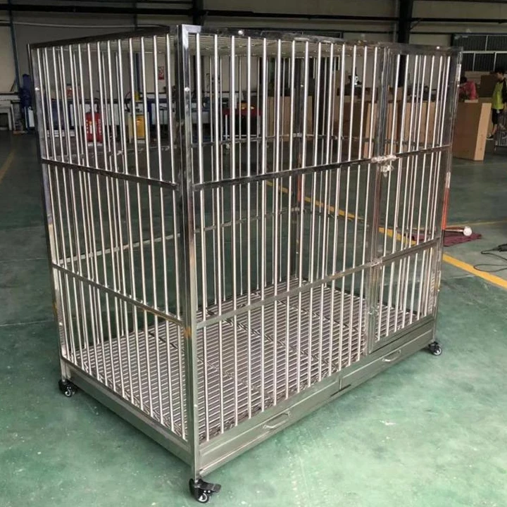 

Heavy Duty Stainless Steel Dog Cage Pet Kennel on Sales!!