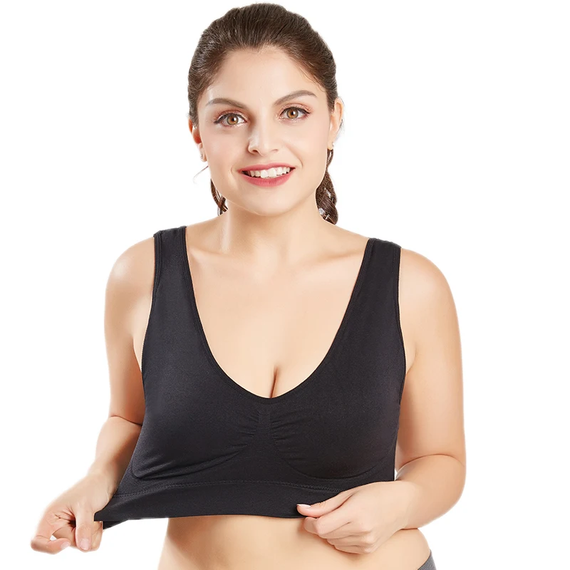 

slimming bodybuilding women wear woman plus size soft seamless yoga vest sport bra