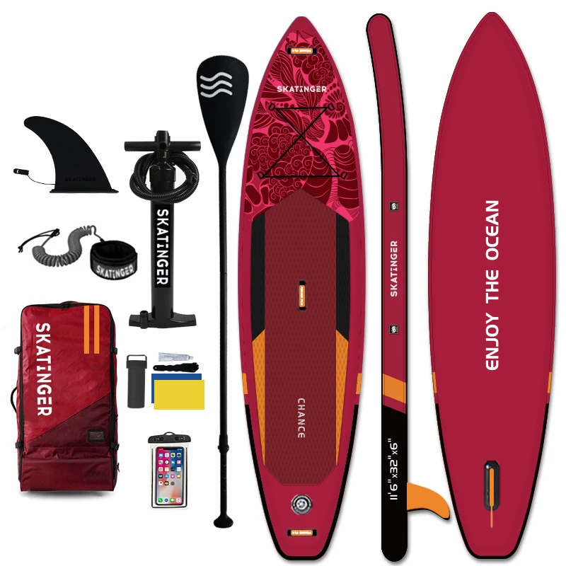 

SKATINGER drop stich stand up paddle board sup with all accessories inflatable paddle board