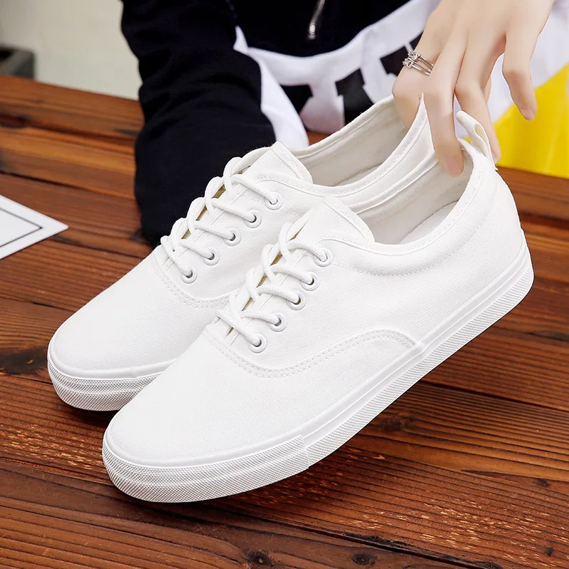 

Custom Low Cut Women Men Sports Walking Sneakers Trendy Canvas Running Shoes