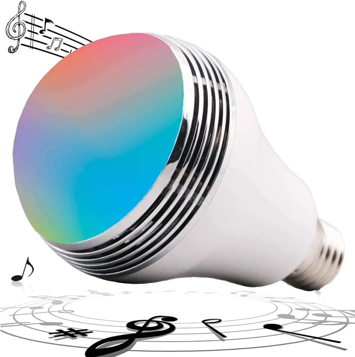 Hot smart bulb with speaker 3W LED RGB Light Music Bulb Lamp cellphone App Control led bluetooth light bulb